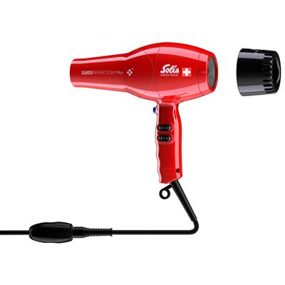 Solis Swiss Perfection Plus 3801 Föhn - Ionische Haardroger - Rood