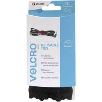 VELCRO® VEL-EC60466 Klittenband kabelbinder Om te bundelen Haak- en lusdeel (l x b) 200 mm x 12 mm Zwart 15 stuk(s) - thumbnail