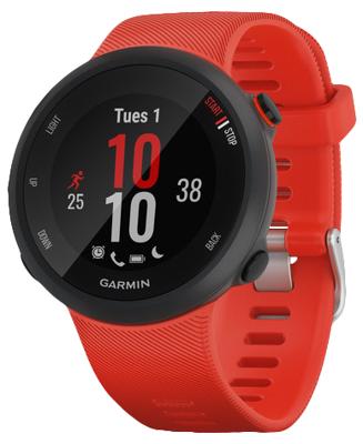 Forerunner 45 - Zwart - smart watch met band - silicone - lava red - bandgrootte 129-197 mm - L