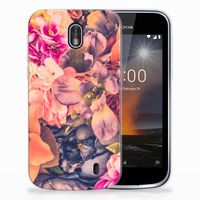 Nokia 1 TPU Case Bosje Bloemen - thumbnail