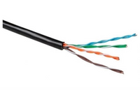 Enzo UTP CAT5E 4x2 AWG24 100m zwart massief OUTDOOR - 1381525