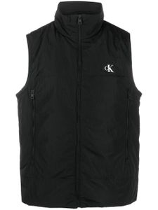 Calvin Klein Jeans gilet matelassé à logo imprimé - Noir