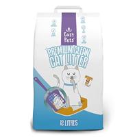 12 ltr Easypets premium clean white bentonite kattenbakvulling kattenbakvulling