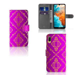 Wallet Case Huawei Y6 (2019) Barok Roze