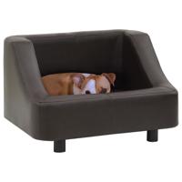 vidaXL Hondenbank 67x52x40 cm kunstleer bruin