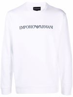 Emporio Armani sweat à logo imprimé - Blanc