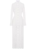 Rabanne robe-chemise en broderie anglaise - Blanc - thumbnail