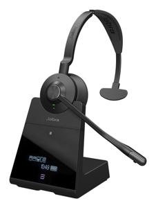 Jabra Engage 75 Mono On Ear headset Telefoon Bluetooth, DECT Mono Zwart Noise Cancelling Microfoon uitschakelbaar (mute)