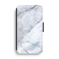 Witte marmer: iPhone XS Max Flip Hoesje