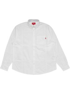 Supreme chemise à design patchwork - Blanc