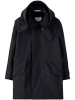 Applied Art Forms zip-up hodded parka - Noir