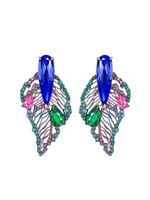 Anabela Chan boucles d'oreilles Rainbow Titan en or blanc 18ct - Bleu