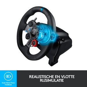 Logitech G G29 Driving Force Zwart USB 2.0 Stuurwiel + pedalen Analoog PC, PlayStation 4, PlayStation 5, Playstation 3