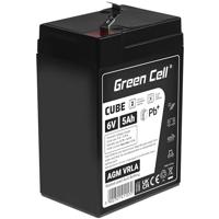 Green Cell AGM 6 V 5 Ah accu VRLA loodaccu loodaccu reserveaccu gelaccu accubatterij cyclusbestendig onbemand speelgoed | elektrisch speelgoed | alarm | noodstroom | kindervoertuigen | kinderquad