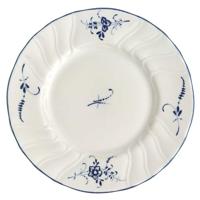 Villeroy & Boch Vieux Luxembourg Brood & Boterbord, 6,7 inch, Wit/Blauw