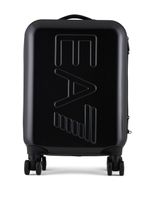 Ea7 Emporio Armani valise à logo embossé - Noir