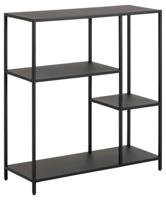 Boekenkast Valencia Metal Zwart 86cm - Giga Living