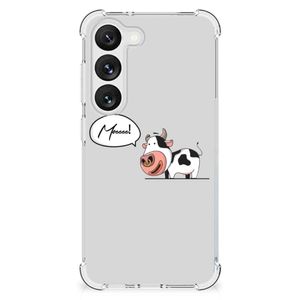 Samsung Galaxy S23 Stevig Bumper Hoesje Cow