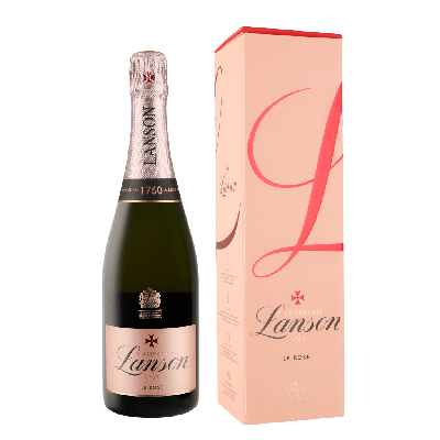 Lanson Rose Label  75cl Champagne + Giftbox