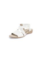 Sandaaltjes van lamsnappaleer Van Gabor wit