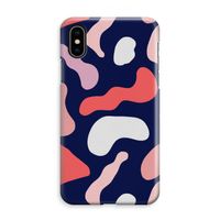 Memphis Shapes Pink: iPhone XS Max Volledig Geprint Hoesje - thumbnail