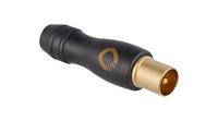 Oehlbach Transmission Shift M antennestekker IEC coax (m) (coaxiaal, adapter, schroefbaar) verguld voor TV/radio-aansluiting - 1 stuk