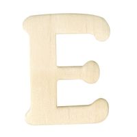 Houten namen letter E 4 cm - thumbnail