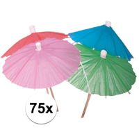 Cocktail parasols 75 stuks