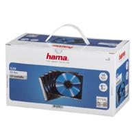 Hama CD Lege Case Cover (Slim Line, hoogte: 5mm, CD-hoezen) 50 Pack, transparant-zwart