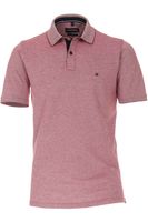 Casa Moda Casual Fit Polo shirt Korte mouw rood/wit - thumbnail