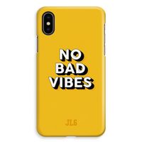 No Bad Vibes: iPhone XS Max Volledig Geprint Hoesje