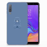 Samsung Galaxy A7 (2018) Telefoonhoesje met Naam Baby Rhino