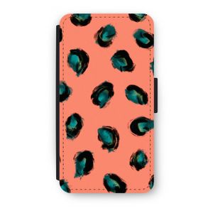 Pink Cheetah: iPhone X Flip Hoesje