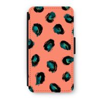 Pink Cheetah: iPhone X Flip Hoesje - thumbnail