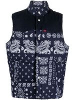 Levi's gilet Western à design matelassé - Bleu - thumbnail