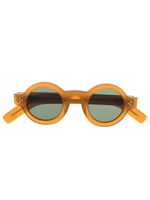 Lesca lunettes de soleil teintées à monture ronde - Orange - thumbnail