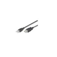 Microconnect USBAAF01B - USB2.0 Extension A-A 0,1m M-F - Zwart, Hi-Speed kabel - Garantie: 25Y