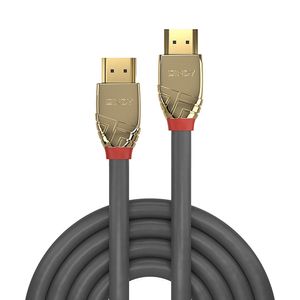 LINDY 37604 HDMI-kabel Aansluitkabel HDMI-A-stekker, HDMI-A-stekker 5.00 m Grijs 8K UHD