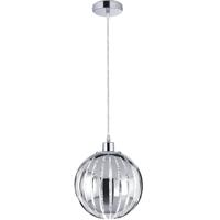Led Hanglamp - Hangverlichting - Trion Zuka - E27 Fitting - Rond - Glans Chroom - Aluminium