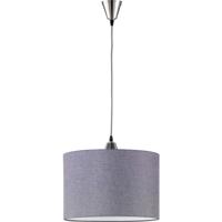 Led Hanglamp - Hangverlichting - Trion Tinomi - E27 Fitting - Rond - Mat Nikkel - Aluminium