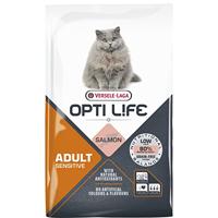 VERSELE LAGA – Trockenfutter für Katzen Opti Life Sensitive – Futter für ausgewachsene Katzen ohne Getreide – mit Lachs – 7,5 kg