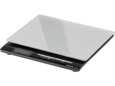 Maul MAULsquare 5000 g 166 45 Brievenweegschaal Weegbereik (max.) 5 kg Resolutie 1 g werkt op batterijen Zilver