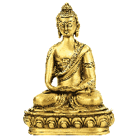 Japanse Boeddha Beeld Messing Amithaba - 20 cm