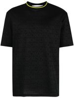 Moschino t-shirt à logo piqué en jacquard - Noir - thumbnail