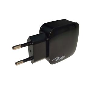 Akyga USB charger AK-CH-06 240V 2.1A 1xUSB black Mobiele computer, Powerbank, Tablet Zwart AC, DC Binnen