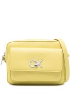 Calvin Klein sac à bandoulière à plaque logo - Jaune - thumbnail