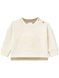 Burberry Kids sweat Thomas Bear à design bicolore - Tons neutres