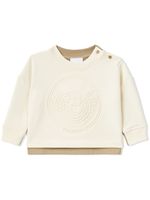 Burberry Kids sweat Thomas Bear à design bicolore - Tons neutres - thumbnail