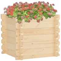 vidaXL Plantenbak verhoogd 42 mm 100x100x87,8 cm massief vurenhout