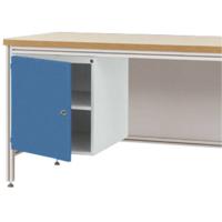 Manuflex ZB4980.0002 Behuizing onderbouw voor alu-werkbanken, gebruiksh. 500 mm met deuraanslag rechts, voor tafel diepte 600 mm